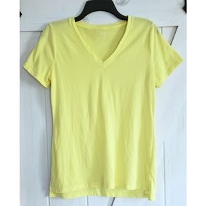a.n.a Yellow V-Neck T-Shirt